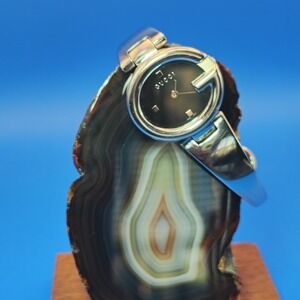 Vintage 1992 Gucci 1345 G-Series Swiss Made 23mm Women's Quartz Bangle Watch